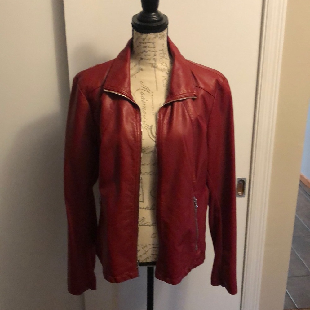 Women’s XL Kenneth Cole Reaction Pleather Jacket